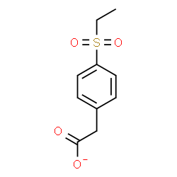 ChemSpider 2D Image | [4-(Ethylsulfonyl)phenyl]acetate | C10H11O4S