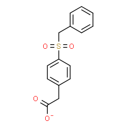 ChemSpider 2D Image | [4-(Benzylsulfonyl)phenyl]acetate | C15H13O4S