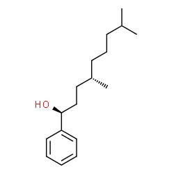 ChemSpider 2D Image | (1S,4S)-4,8-Dimethyl-1-phenyl-1-nonanol | C17H28O