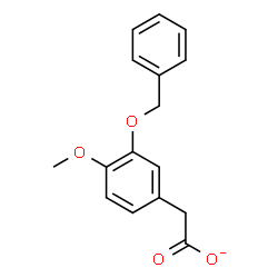 ChemSpider 2D Image | [3-(Benzyloxy)-4-methoxyphenyl]acetate | C16H15O4