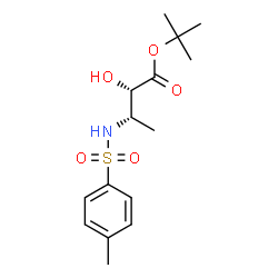 ChemSpider 2D Image | 2-Methyl-2-propanyl (2S,3S)-2-hydroxy-3-{[(4-methylphenyl)sulfonyl]amino}butanoate | C15H23NO5S