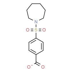 ChemSpider 2D Image | 4-(1-Azepanylsulfonyl)benzoate | C13H16NO4S