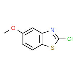 ChemSpider 2D Image | 2-chloro-5-methoxybenzothiazole | C8H6ClNOS