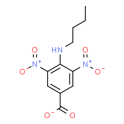 ChemSpider 2D Image | 4-(Butylamino)-3,5-dinitrobenzoate | C11H12N3O6