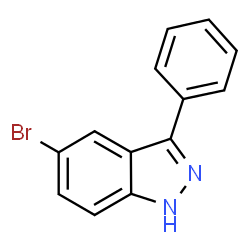 ChemSpider 2D Image | 5-Bromo-3-phenyl-1H-indazole | C13H9BrN2