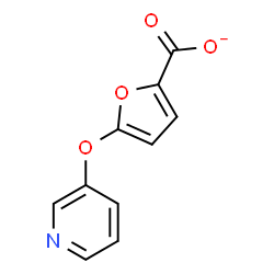 ChemSpider 2D Image | 5-(3-Pyridinyloxy)-2-furoate | C10H6NO4