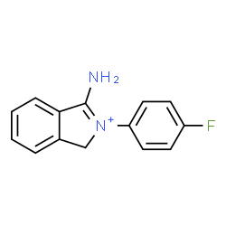 ChemSpider 2D Image | 2-(4-Fluorophenyl)isoindolin-1-iminium | C14H12FN2