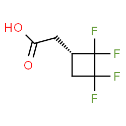 ChemSpider 2D Image | [(1S)-2,2,3,3-Tetrafluorocyclobutyl]acetic acid | C6H6F4O2