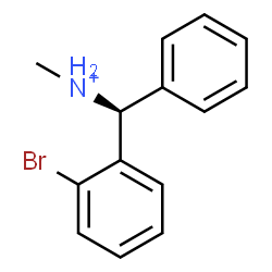 ChemSpider 2D Image | (S)-(2-Bromophenyl)-N-methylphenylmethanaminium | C14H15BrN