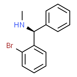 ChemSpider 2D Image | (S)-1-(2-Bromophenyl)-N-methyl-1-phenylmethanamine | C14H14BrN