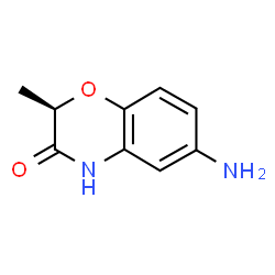 ChemSpider 2D Image | (2R)-6-Amino-2-methyl-2H-1,4-benzoxazin-3(4H)-one | C9H10N2O2