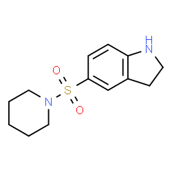 ChemSpider 2D Image | 5-(1-Piperidinylsulfonyl)indoline | C13H18N2O2S