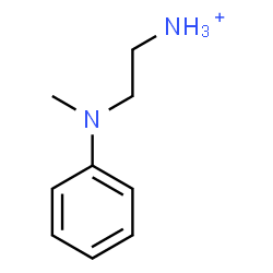 ChemSpider 2D Image | 2-[Methyl(phenyl)amino]ethanaminium | C9H15N2