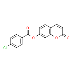 ChemSpider 2D Image | 2-Oxo-2H-chromen-7-yl 4-chlorobenzoate | C16H9ClO4