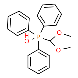 ChemSpider 2D Image | (Dimethoxymethyl)(hydroxy)triphenylphosphorane  | C21H23O3P