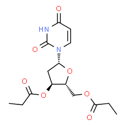 ChemSpider 2D Image | 2'-Deoxy-3',5'-di-O-propionyluridine | C15H20N2O7