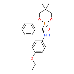 ChemSpider 2D Image | N-[(R)-(5,5-Dimethyl-2-oxido-1,3,2-dioxaphosphinan-2-yl)(phenyl)methyl]-4-ethoxyaniline | C20H26NO4P