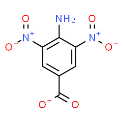 ChemSpider 2D Image | 4-Amino-3,5-dinitrobenzoate | C7H4N3O6