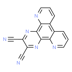ChemSpider 2D Image | 2,3-Dicyanodipyrido(2,3-f:3',2'-h)quinoxaline | C16H6N6