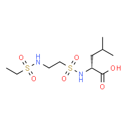 ChemSpider 2D Image | N-({2-[(Ethylsulfonyl)amino]ethyl}sulfonyl)-D-leucine | C10H22N2O6S2