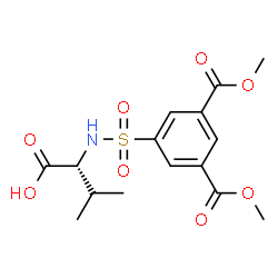 ChemSpider 2D Image | N-{[3,5-Bis(methoxycarbonyl)phenyl]sulfonyl}-D-valine | C15H19NO8S
