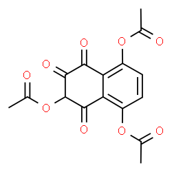 ChemSpider 2D Image | 5,7,8-Trioxo-5,6,7,8-tetrahydronaphthalene-1,4,6-triyl triacetate | C16H12O9
