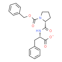 ChemSpider 2D Image | (2S)-2-({1-[(Benzyloxy)carbonyl]-D-prolyl}amino)-3-phenylpropanoate | C22H23N2O5