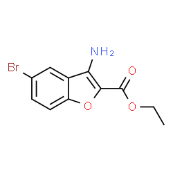 ChemSpider 2D Image | ethyl 3-amino-5-bromobenzofuran-2-carboxylate | C11H10BrNO3