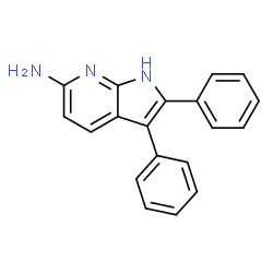 ChemSpider 2D Image | 2,3-Diphenyl-1H-pyrrolo[2,3-b]pyridin-6-amine | C19H15N3