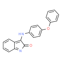 ChemSpider 2D Image | 3-[(4-Phenoxyphenyl)amino]-2H-indol-2-one | C20H14N2O2