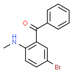 ChemSpider 2D Image | [5-Bromo-2-(methylamino)phenyl](phenyl)methanone | C14H12BrNO