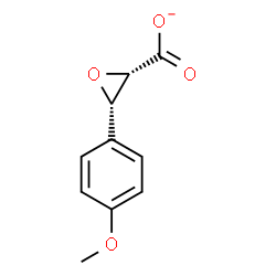 ChemSpider 2D Image | (2S,3S)-3-(4-Methoxyphenyl)-2-oxiranecarboxylate | C10H9O4