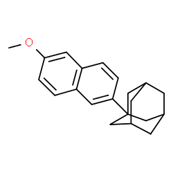 ChemSpider 2D Image | 1-(6-Methoxy-2-naphthyl)adamantane | C21H24O