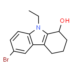 ChemSpider 2D Image | Carbazol-1-ol, 1,2,3,4-tetrahydro-6-bromo-9-ethyl- | C14H16BrNO