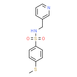 ChemSpider 2D Image | 4-Methylsulfanyl-N-pyridin-3-ylmethyl-benzenesulfonamide | C13H14N2O2S2