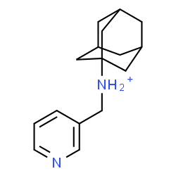 ChemSpider 2D Image | N-(3-Pyridinylmethyl)-1-adamantanaminium | C16H23N2