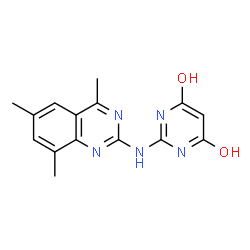 ChemSpider 2D Image | 2-[(4,6,8-trimethylquinazolin-2-yl)amino]pyrimidine-4,6-diol | C15H15N5O2