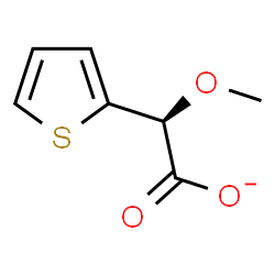 ChemSpider 2D Image | (2S)-Methoxy(2-thienyl)acetate | C7H7O3S