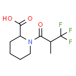 ChemSpider 2D Image | 1-(3,3,3-Trifluoro-2-methylpropanoyl)-2-piperidinecarboxylic acid | C10H14F3NO3
