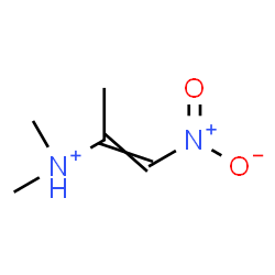 ChemSpider 2D Image | N,N-Dimethyl-1-nitro-1-propen-2-aminium | C5H11N2O2