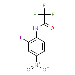 ChemSpider 2D Image | 2,2,2-Trifluoro-N-(2-iodo-4-nitrophenyl)acetamide | C8H4F3IN2O3