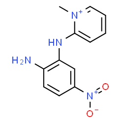 ChemSpider 2D Image | 2-[(2-Amino-5-nitrophenyl)amino]-1-methylpyridinium | C12H13N4O2