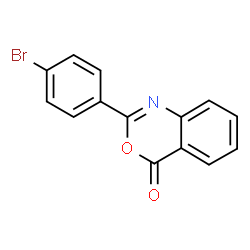 ChemSpider 2D Image | 2-(4-Bromophenyl)-4H-3,1-benzoxazin-4-one | C14H8BrNO2