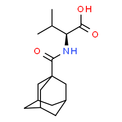ChemSpider 2D Image | N-(Adamantan-1-ylcarbonyl)-L-valine | C16H25NO3
