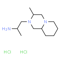 ChemSpider 2D Image | 1-(3-Methyloctahydro-2H-pyrido[1,2-a]pyrazin-2-yl)-2-propanamine dihydrochloride | C12H27Cl2N3