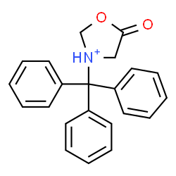 ChemSpider 2D Image | 5-Oxo-3-trityl-1,3-oxazolidin-3-ium | C22H20NO2