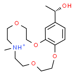 ChemSpider 2D Image | 15-[(1S)-1-Hydroxyethyl]-7-methyl-2,3,6,7,8,9,11,12-octahydro-5H-1,4,10,13,7-benzotetraoxazacyclopentadecin-7-ium | C17H28NO5