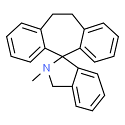 ChemSpider 2D Image | 2'-Methyl-2',3',10,11-tetrahydrospiro[dibenzo[a,d][7]annulene-5,1'-isoindole] | C23H21N