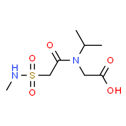 ChemSpider 2D Image | N-Isopropyl-N-[(methylsulfamoyl)acetyl]glycine | C8H16N2O5S