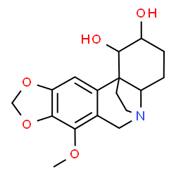 ChemSpider 2D Image | 7-Methoxycrinan-1,2-diol | C17H21NO5